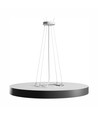 Plafonnier 60cm 65W Nymphea Optima - CCT, 7800lm, anneau noir, garantie 5 ans