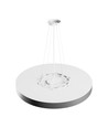 Plafonnier 60cm 65W Nymphea Optima - CCT, 7800lm, anneau noir, garantie 5 ans