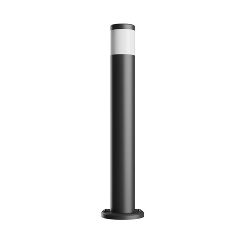 72cm Stella borne de jardin GU10, 6W CCT - IP44, noir, rond, source lumineuse remplaçable, 3 couleurs de lumière