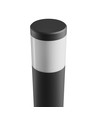 72cm Stella borne de jardin GU10, 6W CCT - IP44, noir, rond, source lumineuse remplaçable, 3 couleurs de lumière