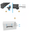 Armature d'aquarium 20cm - 8W, utilisable avec pompe à air, RGB+NW, IP68