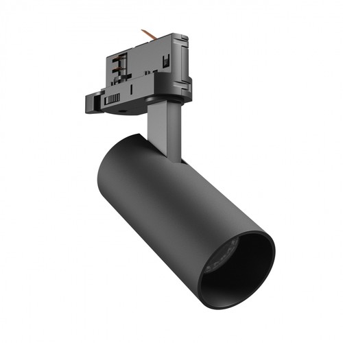 Spot sur rail triphasé 8W 3-en-1 - 25°, CCT, Noir