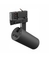 Spot sur rail triphasé 8W 3-en-1 - 25°, CCT, Noir