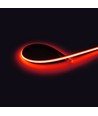 Ruban LED COB 5m 9W/m Rouge sans points - 24V DC, IP67, 240 LED/m, 5 ans de garantie