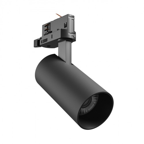 Spot sur rail triphasé 16W 3-en-1 - 25°, CCT, noir