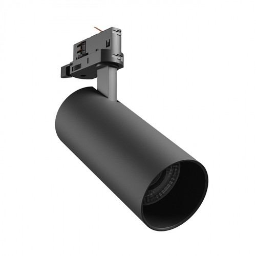 Spot sur rail triphasé 24W - 25°, CCT, Noir, 3-en-1