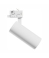 Projecteur sur rail triphasé 24W 3-en-1 - 25°, CCT, Blanc