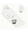 Douille de lampe pour rail monophasé - Blanc, 1F3W