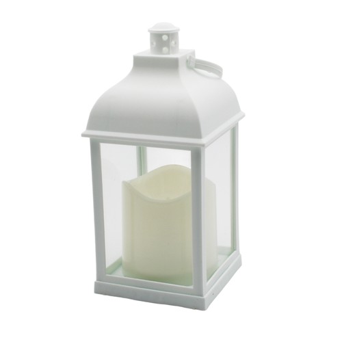 Lanterne LED - Blanc, carré, batterie, IP54 intérieur/extérieur