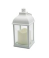 Lanterne LED - Blanc, carré, batterie, IP54 intérieur/extérieur