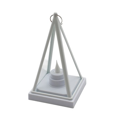 LED lanterne triangulaire - Blanc, batterie, IP54 intérieur/extérieur