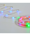 Guirlande lumineuse LED RGBIC 5m - 5V USB, 50 LED, câble transparent, télécommande + bluetooth