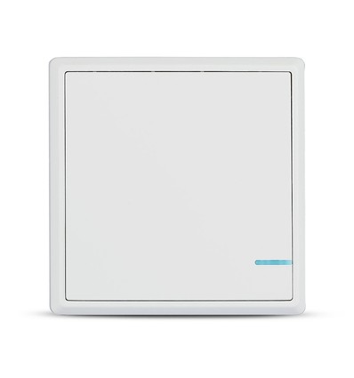 Smart switch sans fil, 1 bouton - IP54 étanche, blanc, portée jusqu'à 600m, pile incl.