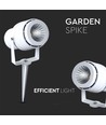 VT-857 lampe de jardin 12W - 4000K, blanc, piquet de terre