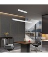 Lampe LED Vt-7-35 36W - suspendue linéaire, Samsung, plaque diffuseur type 3en1 blanche