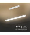 Lampe LED Vt-7-35 36W - suspendue linéaire, Samsung, plaque diffuseur type 3en1 blanche