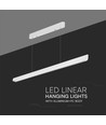 Lampe LED Vt-7-35 36W - suspendue linéaire, Samsung, plaque diffuseur type 3en1 blanche