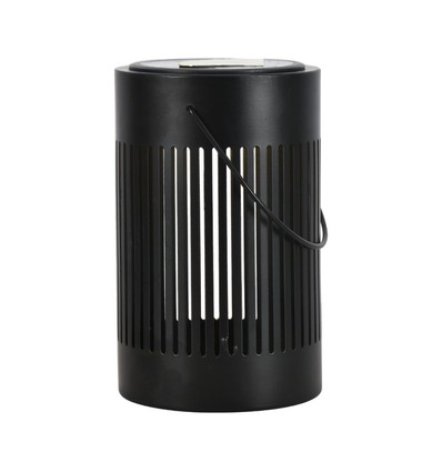 Lampe de sol / lampe de table LED Solara 0,5W - Solaire, IP44, métal noir, blanc chaud, rechargeable, extérieur