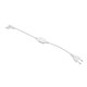 Connecteur 30cm pour ruban LED 230V (Slim COB) - Avec bouchon de fin, 230V