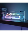 RGB LOADING Néon Enseigne - Effet Miroir Infini, Bluetooth, Contrôle par Application