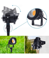 12–24V lampe de jardin LED - 11W, noir, piquet, 800 lm, IP65