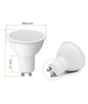 Spot LED GU10 5W Rouge