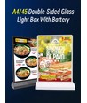 Porte-menu format A5 - Cadre lumineux double face