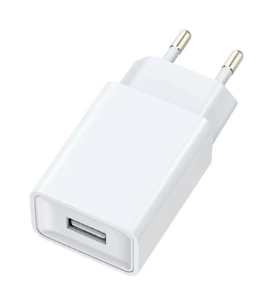 USB chargeur 10W - Blanc, USB-A, parfait pour mobile et lampes