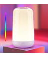 Lampe de table/de chevet LED RGB+CCT rechargeable - Blanc, tactile dimmable, IP20 intérieur