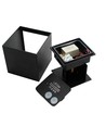 Applique 6W CUBIC PRO - IP65, noir, repiquable, ajustable, carrée, haut/bas, extérieur, source incluse