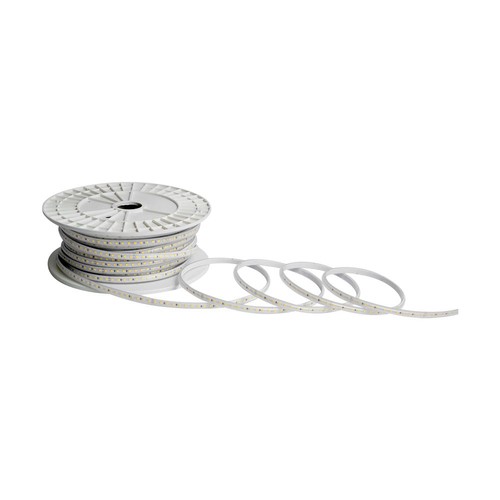 50m 10,5W/m Ruban LED, 3000K - IP65, 1000lm/m, 121 LED par mètre, plug-and-play