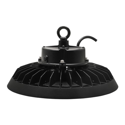 100W/150W/200W PLATEO 4 LED high bay, 155lm/W - IP65, 6500K, 0-10V dimmable, IK09, boîtier noir