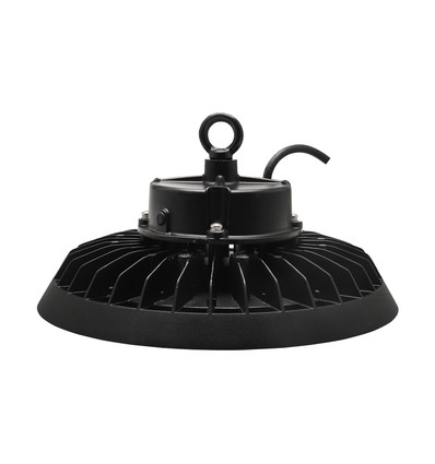 100W/150W/200W PLATEO 4 LED high bay, 155lm/W - IP65, 6500K, 0-10V dimmable, IK09, boîtier noir