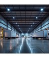 100W/150W/200W PLATEO 4 LED high bay, 155lm/W - IP65, 6500K, 0-10V dimmable, IK09, boîtier noir