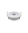 Spot encastrable 1W Ø5,2cm dimmable - 12V/24V, perçage : Ø4,2 cm, dimensions : Ø5,2 cm, hauteur 2,2 cm, blanc