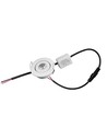 Spot encastrable 1W Ø5,2cm dimmable - 12V/24V, perçage : Ø4,2 cm, dimensions : Ø5,2 cm, hauteur 2,2 cm, blanc