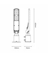 Lampe de rue LED crépusculaire 30W - Capteur crépusculaire, Ø60 mm, IP65, noir, 230V