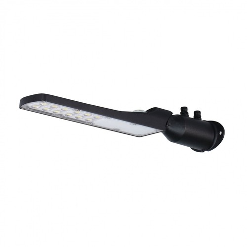 Lampe de rue LED crépusculaire 30W - Capteur crépusculaire, Ø60 mm, IP65, noir, 230V