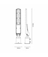 Lampe de rue LED crépusculaire 50W - Capteur crépusculaire, Ø60 mm, IP65, noir, 230V