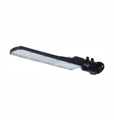 Lampe de rue LED crépusculaire 50W - Capteur crépusculaire, Ø60 mm, IP65, noir, 230V
