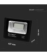 Projecteur LED solaire 300W - 4200lm, IP65, 6000K, avec panneau solaire et télécommande