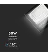 Projecteur LED solaire 300W - 4200lm, IP65, 6000K, avec panneau solaire et télécommande