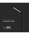 Borne LED 5W, 80,5cm, noir - 810lm, IP65, 4000K, luminaire d'extérieur