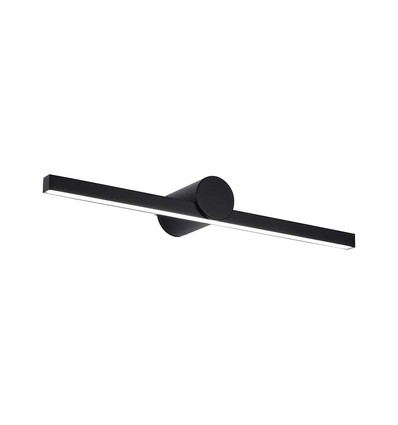 Applique miroir LED 10W - 153lm/W, IP65, aluminium noir, diffusion 180°