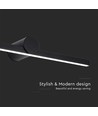 Applique miroir LED 10W - 153lm/W, IP65, aluminium noir, diffusion 180°