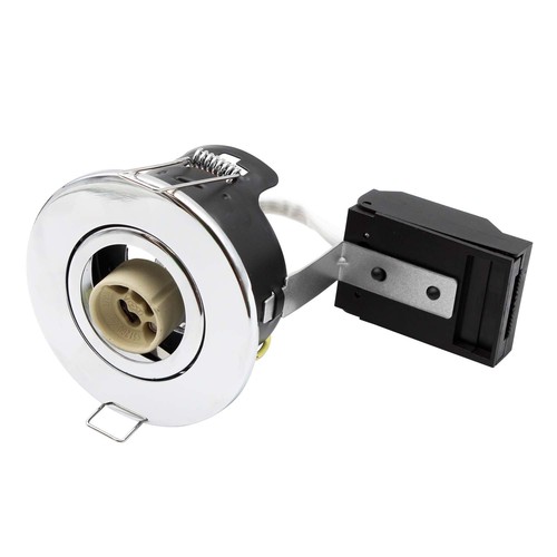 Spot encastrable GU10 - Acier brossé, IP20