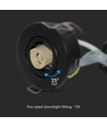 Lot de 10 spots encastrables GU10 - Noir, IP20