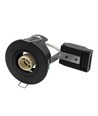 Lot de 10 spots encastrables GU10 - Noir, IP20