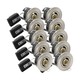 Lot de 10 spots encastrables GU10 - Nickel satiné, IP20