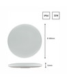Plafonnier 32W Nymphea Black & White Rings - CCT, IP54, Ø32cm, 4150lm, 115 degrés, bord blanc/noir